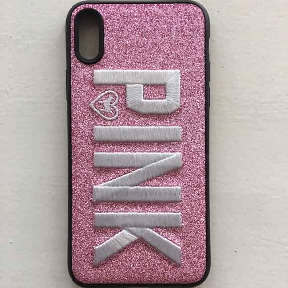 PINK Victoria's Secret, Accessories, Vs Pink 3d Glitter Iphone X Pink  Phone Case